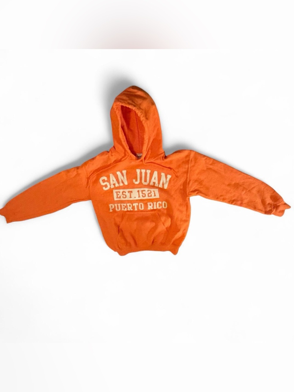 Orange San Juan Puerto Rico Unisex Hoodie size small